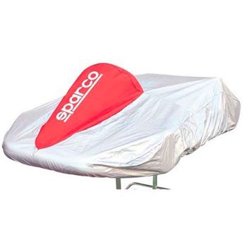 (stock Last)cubre Kart Sparco Tejido Rojo.