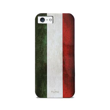 Puro Flag Italy Funda Para Teléfono Móvil Verde, Rojo, Blanco