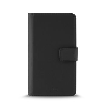 Puro Funda Folio Universal Hasta 5,1" + Tarjetero Negra