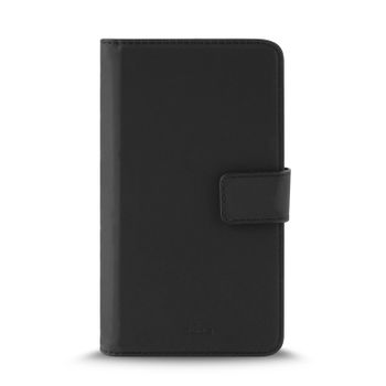 Puro Funda Folio Universal Hasta 6" + Tarjetero Negra