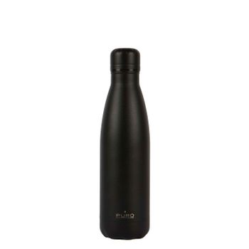 Puro Icon Botella De Acero Inoxidable Doble Pared 500ml Negra