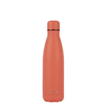 Puro Icon Botella De Acero Inoxidable Doble Pared 500ml Coral