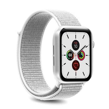 Puro Correa Nylon Sport Compatible Con Apple Watch 42-44mm Blanca