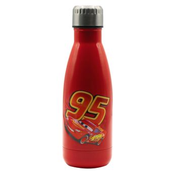 Puro Disney Cars Botella De Acero Inoxidable 500ml Roja