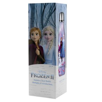 Puro Disney Frozen Botella De Acero Inoxidable 500ml Rosa