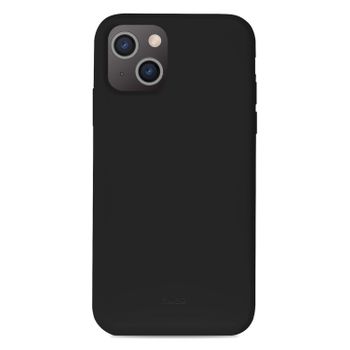 Puro Carcasa Silicona Icon Compatible Con Apple Iphone 13 Mini Negra