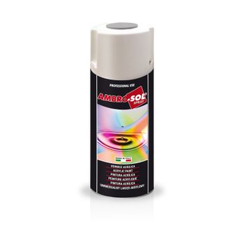 Pintura Aerosol Acrilica Blanco Mate 400 Ml - Ambro-sol - Ral 9010..