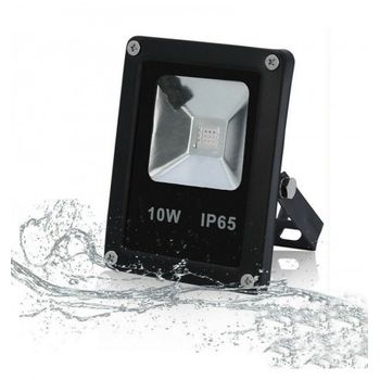 Foco Proyector Led Rgb 10w Impermeable Con Mando 16 Colores Exterior