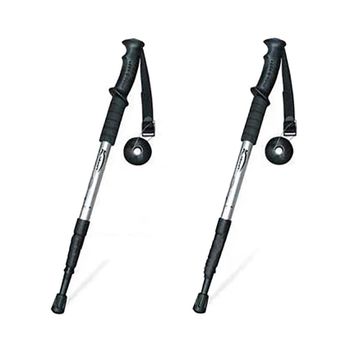 Set 2 bastones trekking aluminio 67-135 cm Aktive