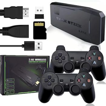 Consola Retro Stickcon 20.000 Juegos Clasicos,2 Mandos Inalámbricos M8 Hdmi, 4k, Portátil 64 Gb, Md,snes,ps1,psp, Gba,nes,etc