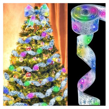 Tira De Luces Led Cinta Con Luz 10m Metros 100 Led Decoración De Salón, Árbol De Navidad, Fiestas, Cadena De Luz. Multicolor