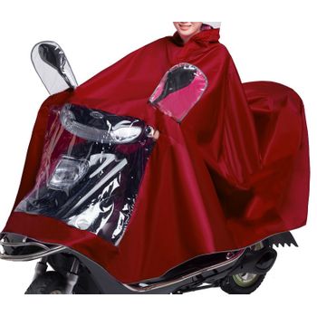 Funda Impermeable Unisex Scooter Motos Universal  | Rojo