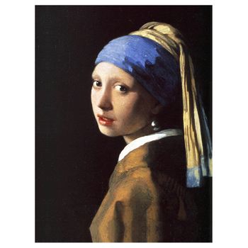 Legendarte - Cuadro Lienzo, Impresión Digital - La Joven De La Perla (muchacha Con Turbante) - Jan Vermeer - Decoración Pared Cm. 40x50