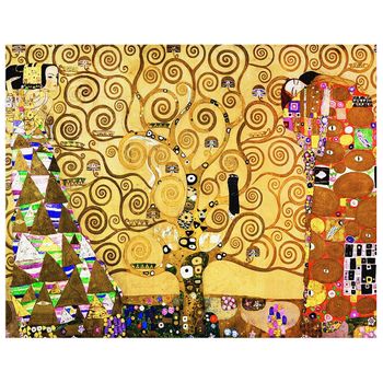 Legendarte - Cuadro Lienzo, Impresión Digital - El Árbol De La Vida - Gustav Klimt - Decoración Pared Cm. 40x50