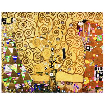 Legendarte - Cuadro Lienzo, Impresión Digital - El Árbol De La Vida - Gustav Klimt - Decoración Pared Cm. 50x70