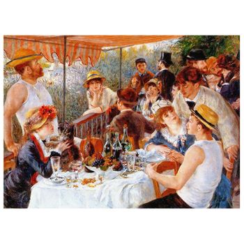 Legendarte - Cuadro Lienzo, Impresión Digital - El Almuerzo De Los Remeros - Pierre Auguste Renoir - Decoración Pared Cm. 50x70