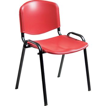 Silla Confidente Plastico Roja