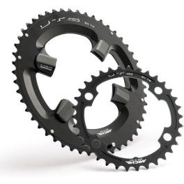 Miche Plato Super11 Utg Shimano Ultegra 6800 11v.interior 4 Brazos 110 Negro 42 Dientes