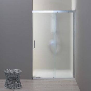 Puerta De Ducha 120 Cm Para Empotrar Puerta Fija Derecha En Cristal Mate | Dream