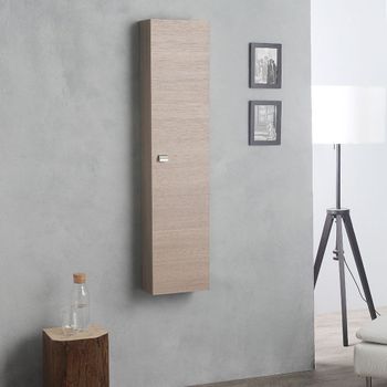 Mueble De Columna De Baño Fijado A La Pared | Facile