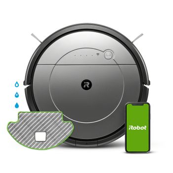 Irobot Roomba Combo Kit Aspiradora Robotizada 0,45 L Sin Bolsa Negro, Gris