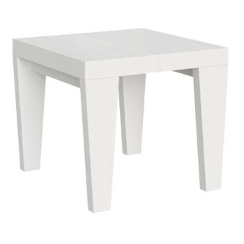 Mesa Extensible De Fresno Blanco De 4 A 10 Plazas L 90 A 246 Cm Kristo