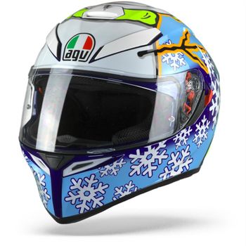 Casco De Moto Agv K3 Sv Max Vision Rossi Winter Test 2016