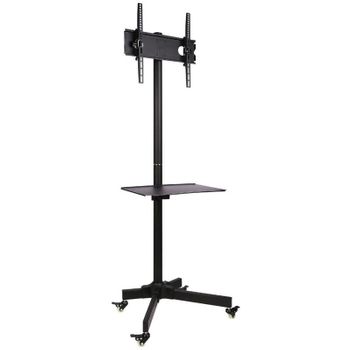 Techly Ica-tr21 Soporte De Pie Para Pantalla Plana 139,7 Cm (55") Soporte De Suelo Con Ruedas Para Pantalla Plana Negro