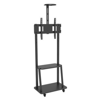 Techly Ica-tr33 Soporte De Pie Para Pantalla Plana 177,8 Cm (70") Soporte De Suelo Con Ruedas Para Pantalla Plana Negro