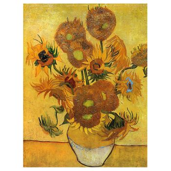 Legendarte - Cuadro Lienzo, Impresión Digital - Los Girasoles - Vincent Van Gogh - Decoración Pared Cm. 50x60