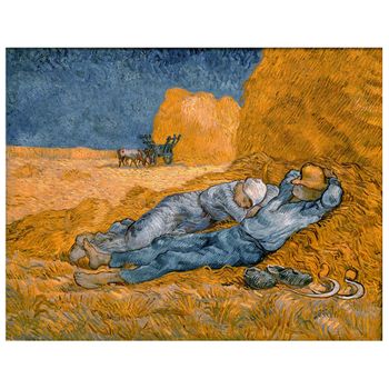 Legendarte - Cuadro Lienzo, Impresión Digital - La Siesta (después De Millet) - Vincent Van Gogh - Decoración Pared Cm. 50x60