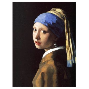 Legendarte - Cuadro Lienzo, Impresión Digital - La Joven De La Perla (muchacha Con Turbante) - Jan Vermeer - Decoración Pared Cm. 80x100