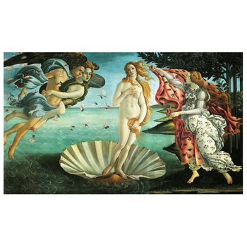 Legendarte - Cuadro Lienzo, Impresión Digital - El Nacimiento De Venus - Sandro Botticelli - Decoración Pared Cm. 60x100