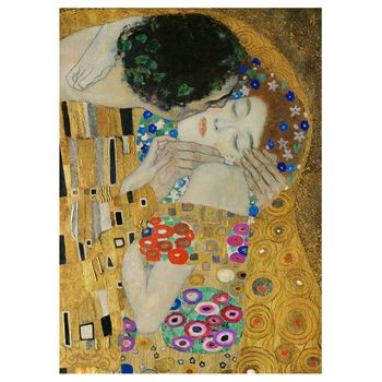 Legendarte - Cuadro Lienzo, Impresión Digital - El Beso (detalle) - Gustav Klimt - Decoración Pared Cm. 80x100