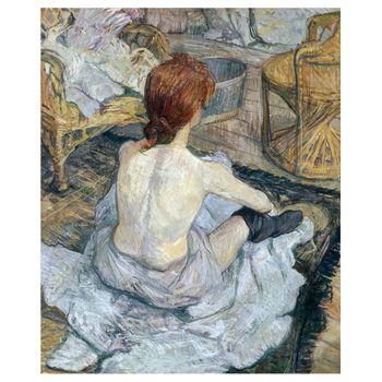 Legendarte - Cuadro Lienzo, Impresión Digital - La Toilette - Henri De Toulouse-lautrec - Decoración Pared Cm. 60x75