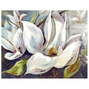 Legendarte - Cuadro Lienzo, Impresión Digital - Magnolias - Decoración Pared Cm. 80x100