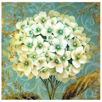 Legendarte - Cuadro Lienzo, Impresión Digital - Hortensias - Decoración Pared Cm. 90x90