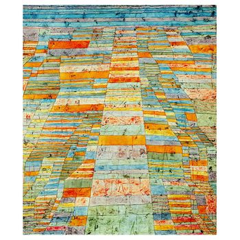 Legendarte - Cuadro Lienzo, Impresión Digital - Caminos Principales Y Caminos Laterales - Paul Klee - Decoración Pared Cm. 50x60