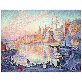 Legendarte - Cuadro Lienzo, Impresión Digital - El Puerto De Saint Tropez - Paul Signac - Decoración Pared Cm. 80x100