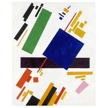 Legendarte - Cuadro Lienzo, Impresión Digital - Composición Suprematista - Kazimir Malevich - Decoración Pared Cm. 80x100