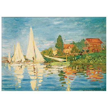 Legendarte - Cuadro Lienzo, Impresión Digital - De Regata En Argenteuil - Claude Monet - Decoración Pared Cm. 60x80