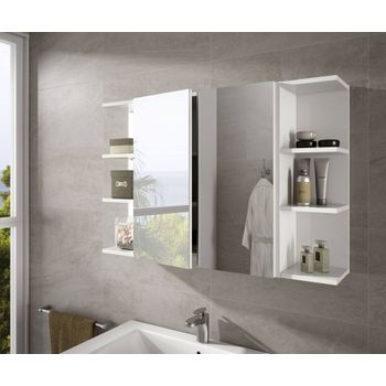 Mueble Rinconera Para Cuarto De Baño Con Cuatro Baldas