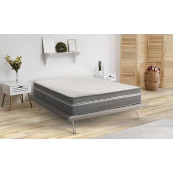 Colchón Talamo Italia Supreme Cuadrado Y Medio, Made In Italy, Colchón Memory Foam Y Micro Resortes Embolsados, Antiácaros E Hipoalergénico, Cm 120x190 H32