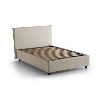 Cama Plaza Y Media Beige 205x135h95 Cm