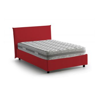 Cama Plaza Y Media Rojo 205x135h95 Cm