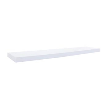 Set 2 Estantes Repisas Blanco Madera Mdf Moderno 3.8x100x25 Rebecca Mobili