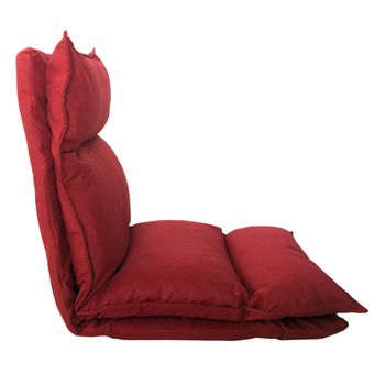 Mecedora Sillón De Suelo Yoga Roja Poliéster Plegable 70x56x70 Rebecca Mobili