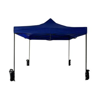 Gazebo Cenador Azul Plegabile 4 Pesos Metal Poliester 3x3 Rebecca Mobili