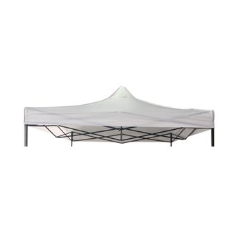 Cubierta De Techo Gazebo Blanco Poliéster Impermeable 3x3 Rebecca Mobili