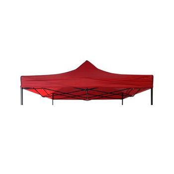 Reemplazo Gazebo Toldo Rojo Poliéster Resistente 3x3 Rebecca Mobili